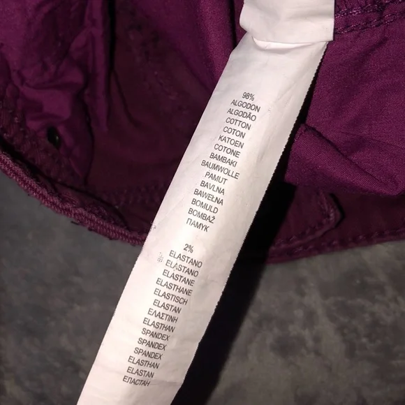 Denim dark red/ purple jeans - Picture 4 of 6